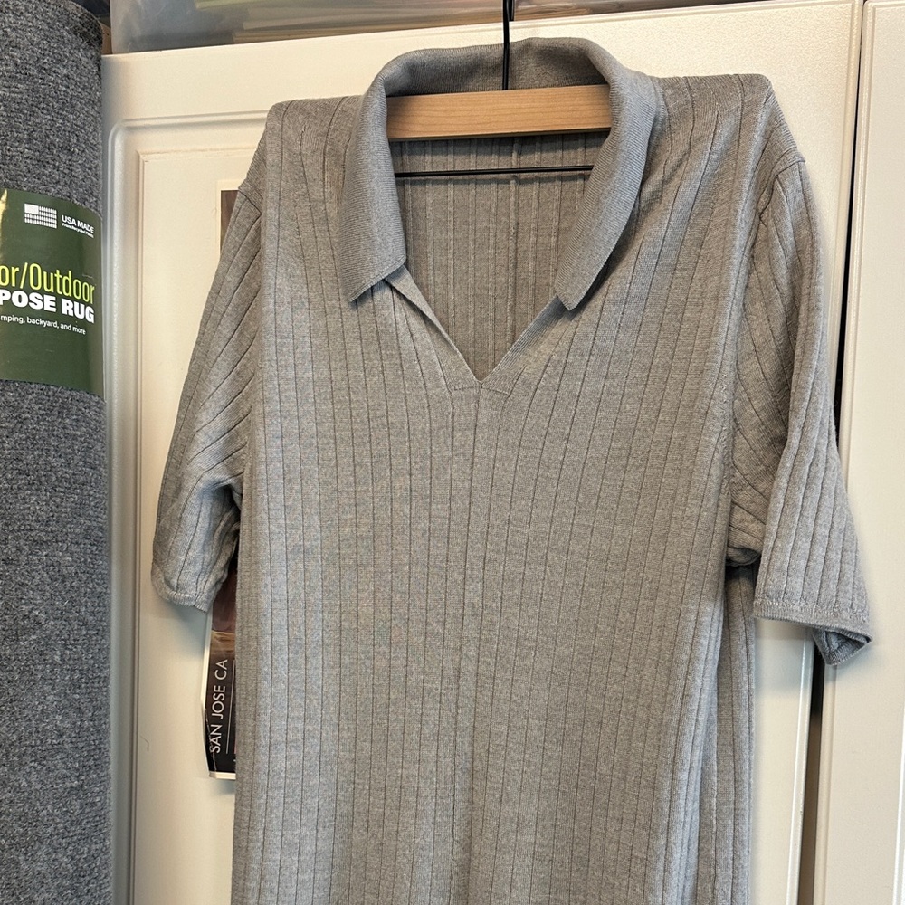 Banana Republic Factory Gray Maxi Dress